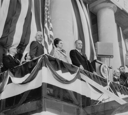 Peyton Anderson with Lyndon Johnson